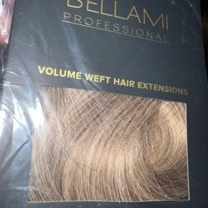 BRAND NEW. BELLAMI VOLUME WEFT HAIR EXTENSIONS. HOT TOFFEE BLONDE #6/#18.
